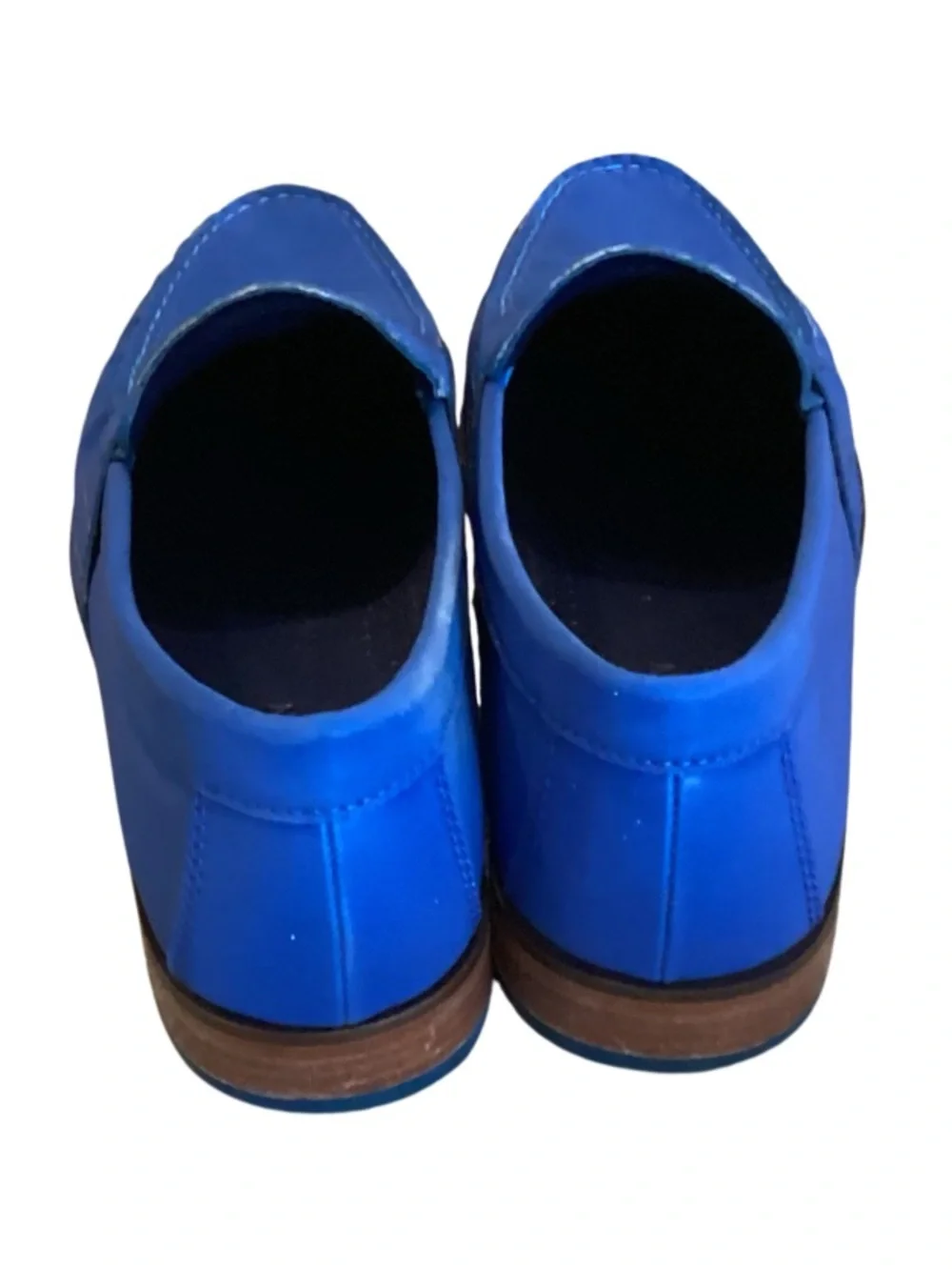 Cole Haan Nike Air Men's Vibrant Blue Leather Penny Loafers 9.5